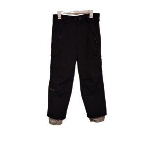 Turbine Youth Black snow pants with‎ grey lining